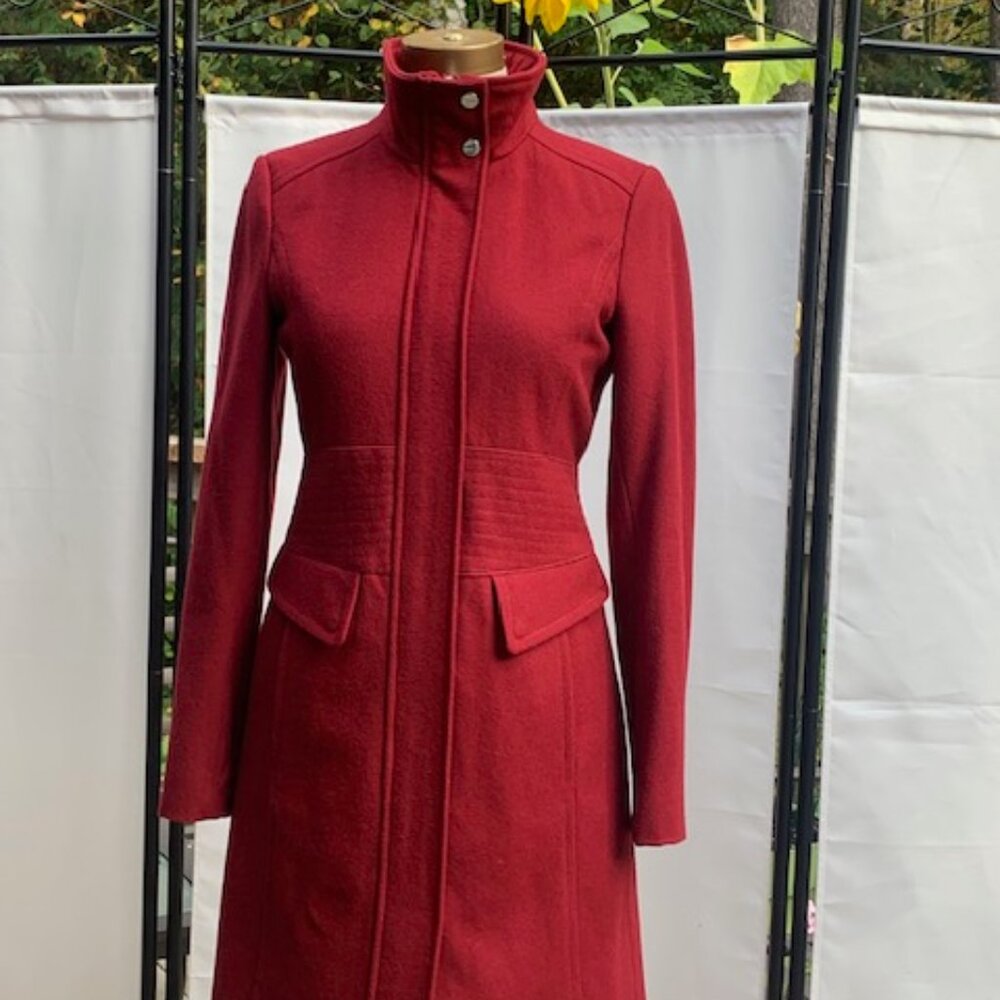 Kennith Cole New York Structured Wool Trench EUC